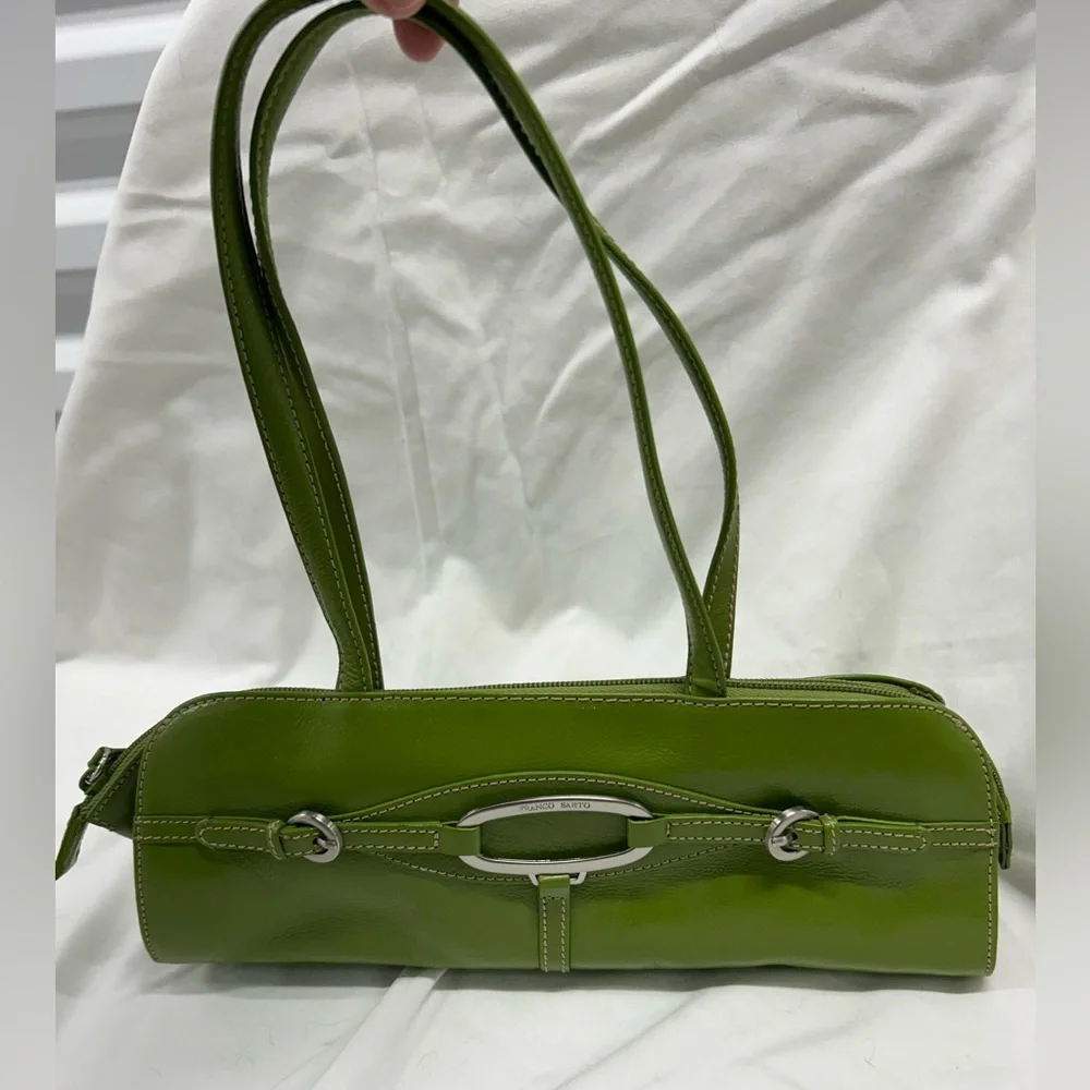 Franco Sarto Green Leather Handbag - Picture 1 of 8